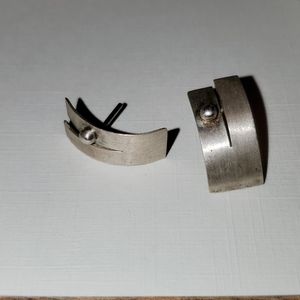 Abstract Sterling Silver Earrings